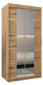 Šatní skříň 100 cm Verika 4 100 (dub artisan)