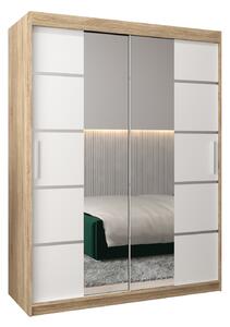 Šatní skříň 150 cm Verika 4 150 (dub sonoma + bílá)