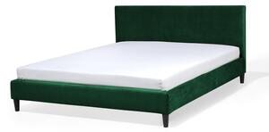 Manželská postel 160 cm FUTTI (s roštem) (zelená). 1007264