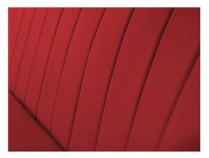 Červená sametová pohovka Mazzini Sofas Sardaigne, 158 cm