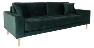 Designová 3-místná sedačka Ansley 210 cm tmavě zelený samet