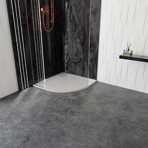 Vayer Virgo čtvrtkruhová sprchová vanička, litý mramor Rozměr vaničky: 80x80cm