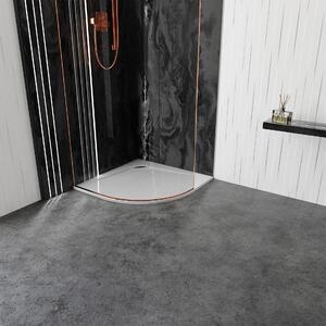 Vayer Boomerang čtvrtkruhová sprchová vanička, litý mramor Rozměr vaničky: 90x90cm