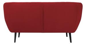 Červená sametová pohovka Mazzini Sofas Toscane, 158 cm