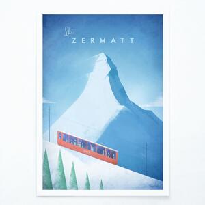 Plakát Travelposter Zermatt, A3