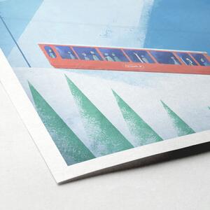 Plakát Travelposter Zermatt, 30 x 40 cm