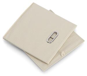 Zeller Textilní úložný box krémový 32x32x32 cm