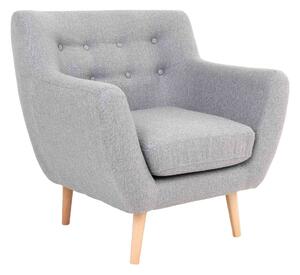 Designové křeslo Aaliyah světle šedé - Skladem