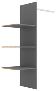 VNITŘNÍ ČLENĚNÍ, šedá, 48/159/42 cm Xora - Šatní skříně