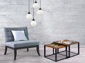 ViaDomo Via Domo - Konferenční stolek Industry - 50x50x50 cm - sada 2 ks