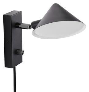 Nástěnná Svítidla Watt & Veke, Kuro, stmívatelné, Černá, Obývací pokoj, Kov, Design