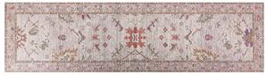 Bavlněný koberec 80 x 300 cm béžový YANOBA