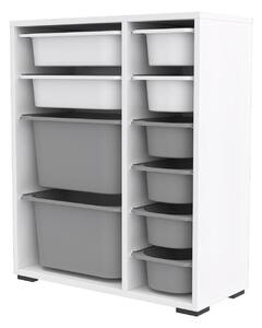 Organizér na hračky Dremonka 10 (bílá + šedá)