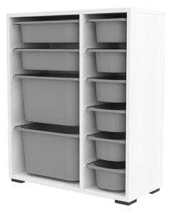 Organizér na hračky Dremonka 10 (šedá + bílá)