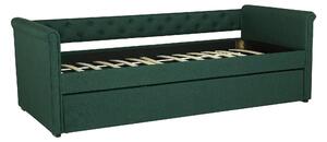 Rozkládací postel 90 cm LISABON (s roštem) (zelená). 1007308