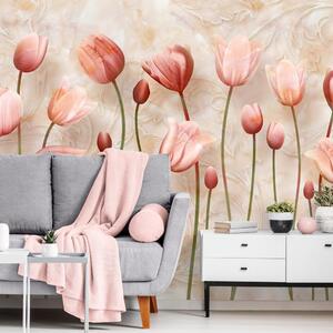 Tapeta starorůžové tulipány