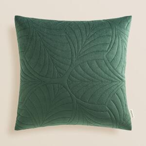 Dekorativní povlak na polštář v zelené barvě