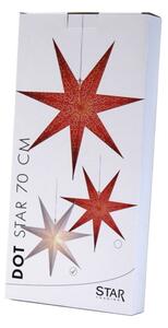 Červená světelná dekorace Star Trading Dot, Ø 70 cm