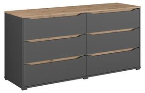 Kredenc Vicco Ruben Antracit/Řemeslný dub 160 x 76.6 cm, Model 62891