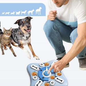 ViaDomo Via Domo - Logická hra pro psy a kočky Logica - modrá - 25,5x25,5x2,5 cm