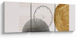 Obraz - Rustic Arches N⁰2 (s hodinami) (90x30 cm)