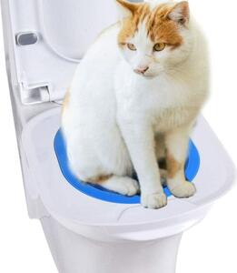 ViaDomo Via Domo - Toaletní sedátko na kočičí toaletu Itenerario - modrá/bílá