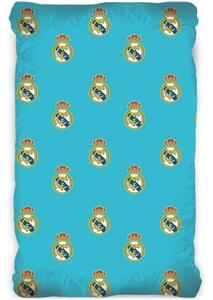 Fotbalové prostěradlo FC Real Madrid - 100% bavlna - 90 x 200 cm pro matraci vysokou až 18 cm