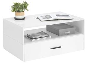 KONFERENČNÍ STOLEK, bílá, kompozitní dřevo, 93/42/60 cm Hom`in