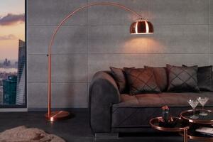 Invicta interior Stojací lampa Lounge Deal 170-210cm měděná 21599