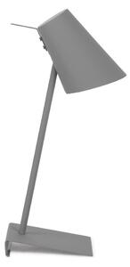Šedá stolní lampa s kovovým stínidlem (výška 54 cm) Cardiff – it's about RoMi