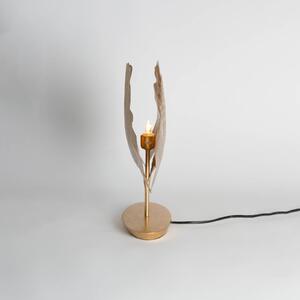 Stolní lampa Ginkgo, zlatá, 36x34cm