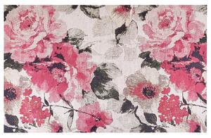 Bavlněný koberec 140 x 200 cm růžový EJAZ