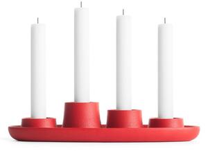 Červený svícen EMKO Aye Aye Four Candles