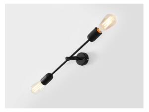 Černá nástěnná lampa pro 2 žárovky CustomForm Twigo, šířka 43 cm