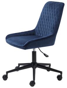 Designová kancelářská židle Dana modrý samet