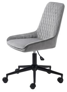 Designová kancelářská židle Dana šedý samet