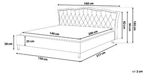 Manželská postel 140 cm MATH (s roštem a úl. prostorem) (bílá). 1007347