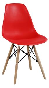 Židle MODENA II, buk/červená