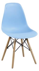Moderní židle MODENA II, buk/světlomodrá