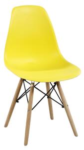 Moderní židle MODENA II, buk/žlutá