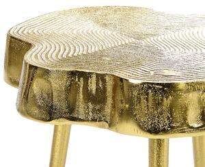 Kovový boční stolek zlatý TAUPO
