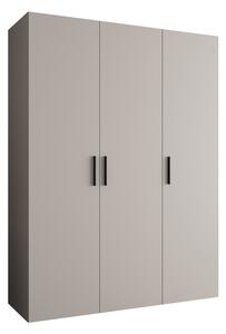 Šatní skříň 150 cm Borry 1 (kašmír + černá)