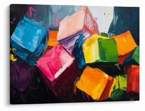 Obraz - Barevné krychle (70x50 cm)