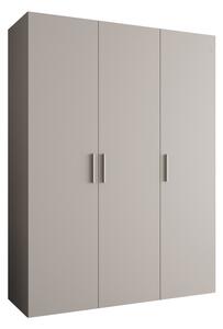 Šatní skříň 150 cm Borry 1 (kašmír + stříbrná)