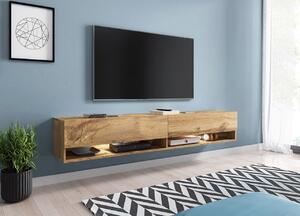 Kvalitní TV stolek Lebeno, wotan + LED