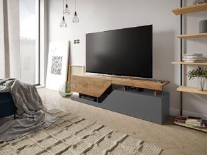 Moderní TV stolek Cemba, wotan/grafit