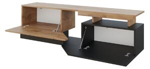 Moderní TV stolek Cemba, wotan/bílá