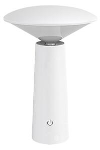 Rabalux Bílá LED zahradní nabíjecí lampa Polperro 3W 77146