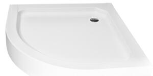 Besco Alex půlkruhová sprchová vanička 70x70 cm bílá #BAA-70