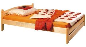 Dřevěná postel Thorsten - nízké čelo